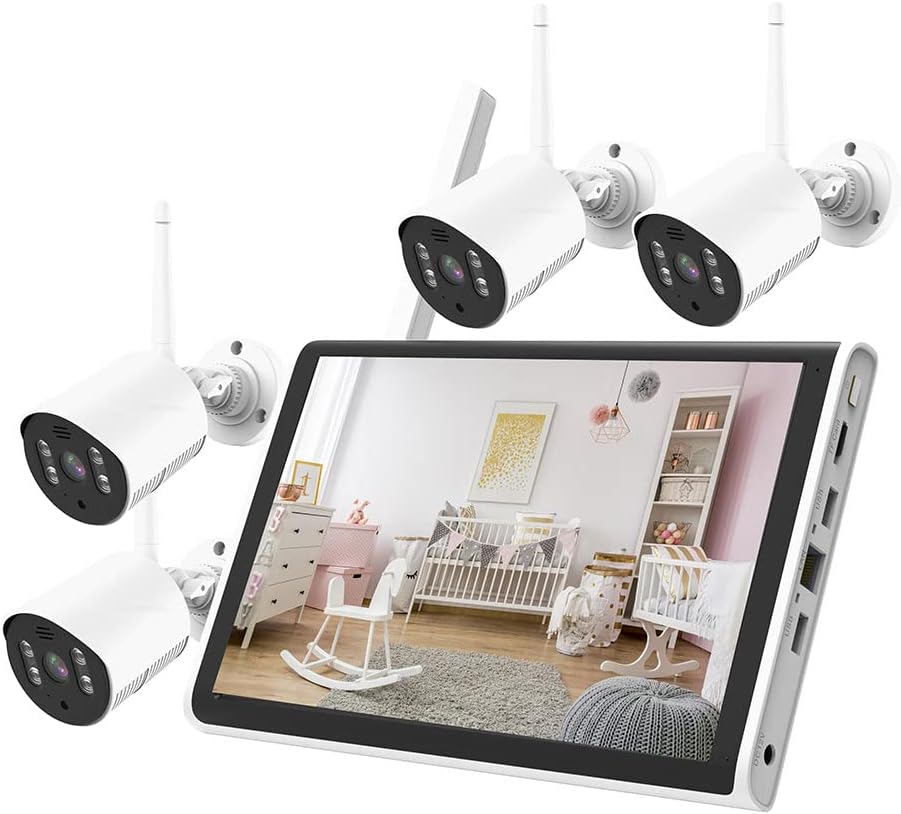 10.1 Inch Screen Wireless Security camera system CCTV NVR surveillance - Image 2