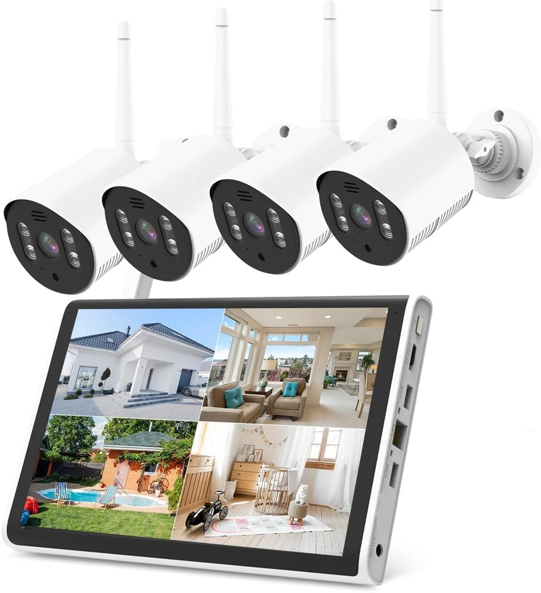 10.1 Inch Screen Wireless Security camera system CCTV NVR surveillance - Image 9