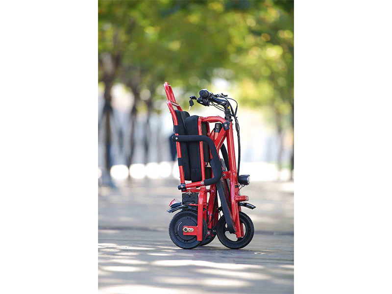 Foldable 3 wheel electric scooter mobility scooter Red - Image 12