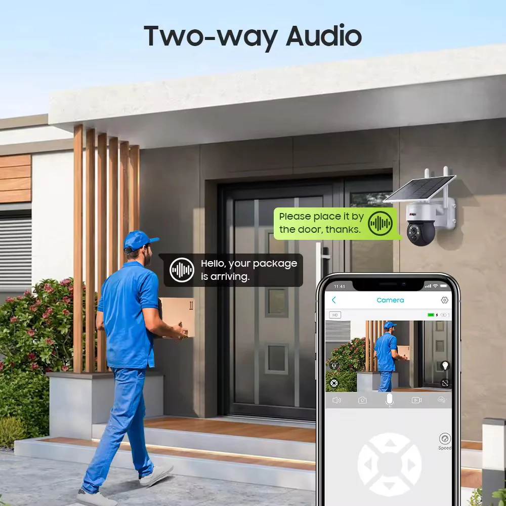 Anspo 4G SIM SOLAR security camera wireless free batteries and 64GB card White - Image 8