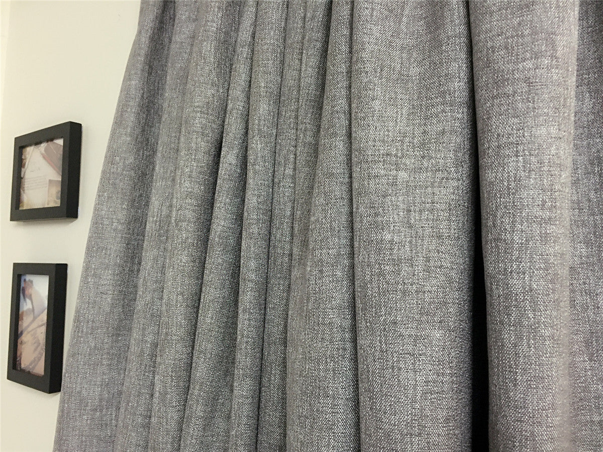 One pair of Readymade Curtains blockout drapes Grey- 8 sizes - Image 3