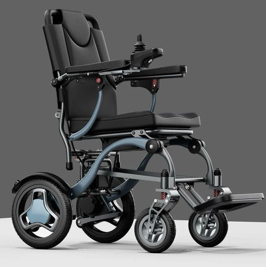 Ultra Light Folding Electric Wheelchair MK9005 Grey - Image 2