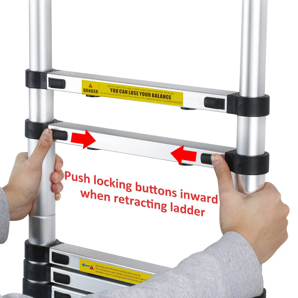 Ladder Telescopic Aluminum Extension 5m - Image 8