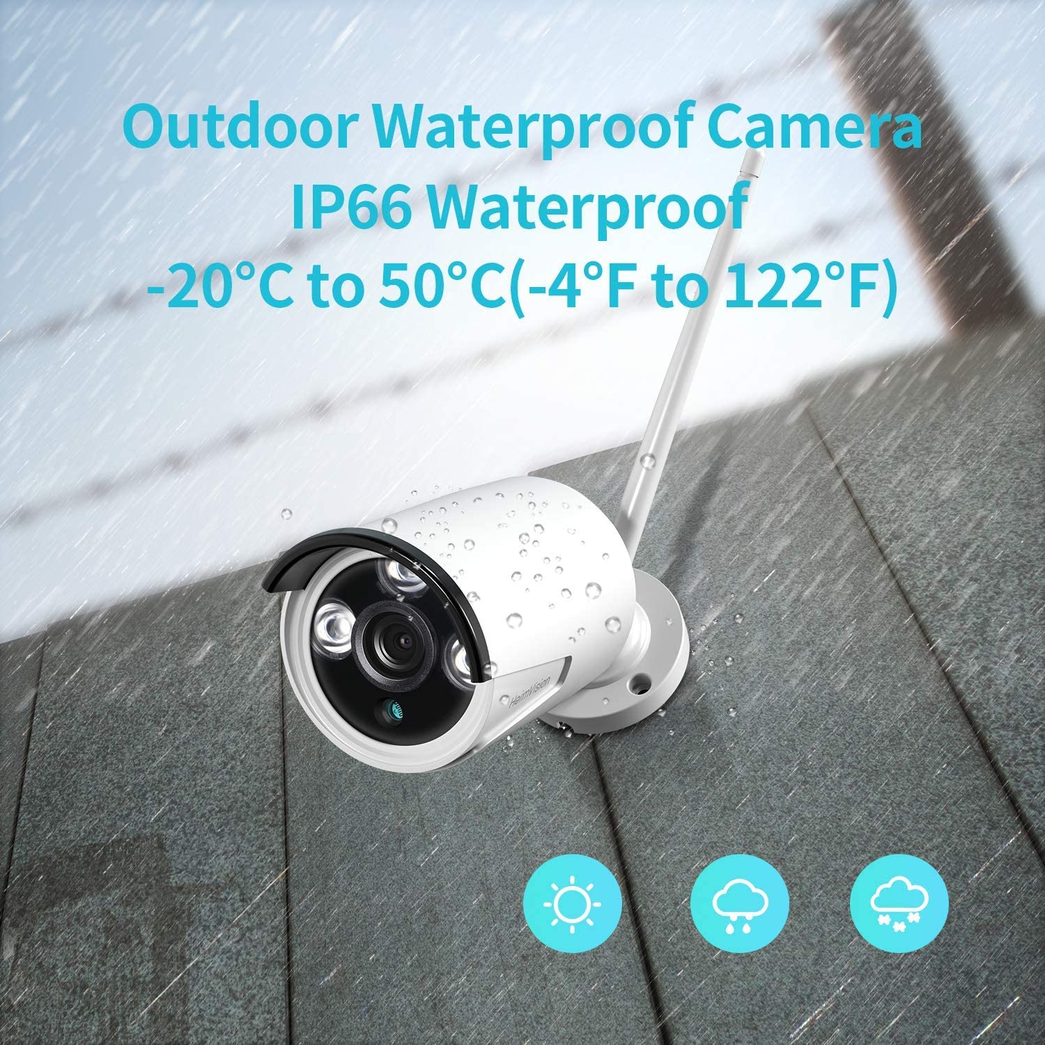 Include 1TB HDD 24hrs recording CCTV wireless security Camera NVR 4CH 1080P - Image 4