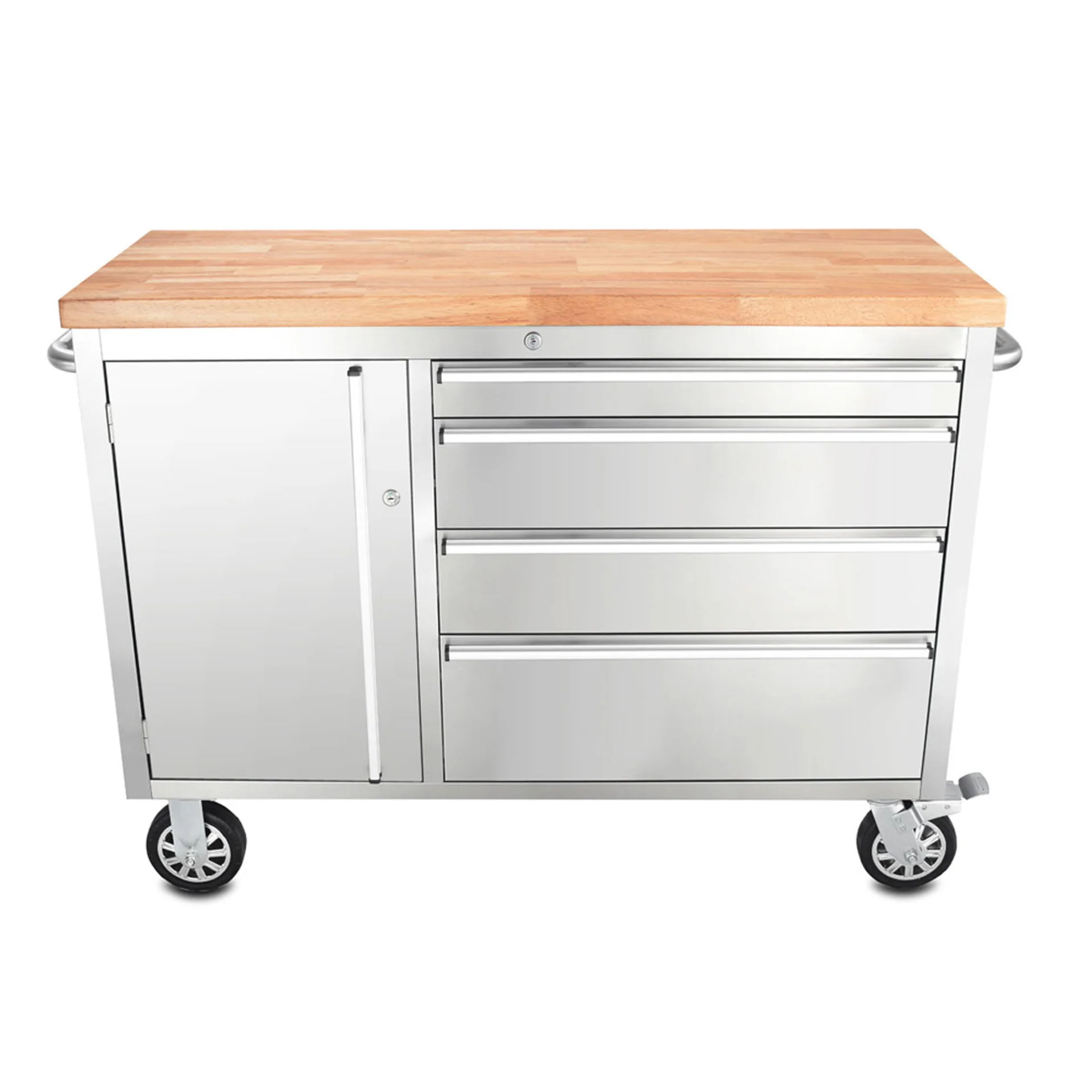 48 inch Stainless Steel 4 Drawer Work Bench tool chest Tool Box Chest Cabinet - Image 9